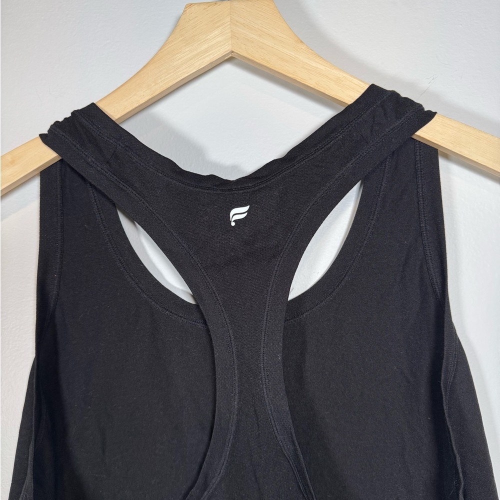 Fabletics Black Feather Tech Racerback Tank Size Large - Picture 6 of 7